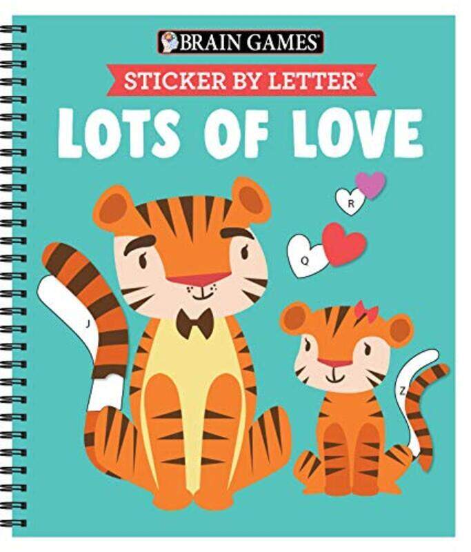 

Brain Games - Sticker by Letter: Lots of Love,Paperback by Publications International Ltd - Brain Games - New Seasons