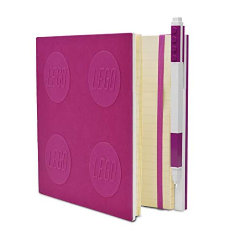 Lego 20 Locking Notebook With Gel Pen Violet By Santoki - Paperback