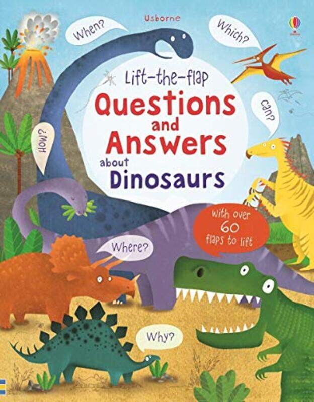 

Lift-the-flap Questions and Answers about Dinosaurs, Board Book Book, By: Katie Daynes