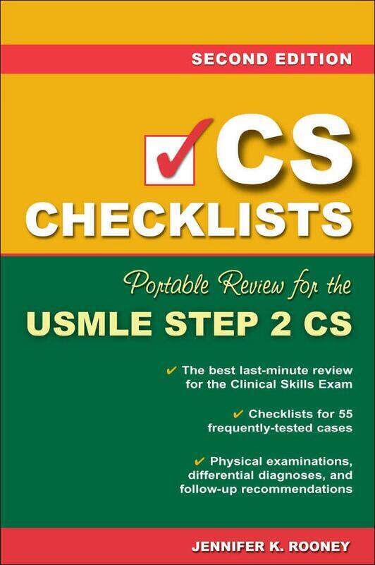 

CS Checklists: Portable Review for the USMLE Step 2 CS, Second Edition