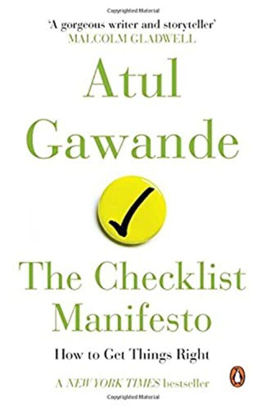 Checklist Manifesto How to Get Things Right by Gawande, Atul - Paperback