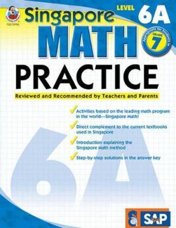 Math Practice, Grade 7: Reviewed and Recommended by Teachers and Parents.paperback,By :Singapore Asian Publishers - Carson Dellosa Education