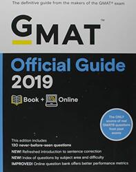GMAT Official Guide 2019: Book + Online, Paperback Book, By: GMAC (Graduate Management Admission Council)