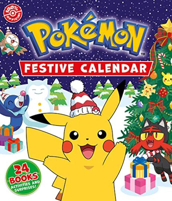 

Pokemon Festive Calendar A festive collection of 24 books activities and surprises by Pokemon-Hardcover
