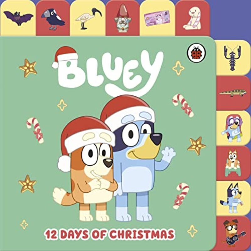 

Bluey 12 Days Of Christmas Tabbed Board Book by Bluey Paperback