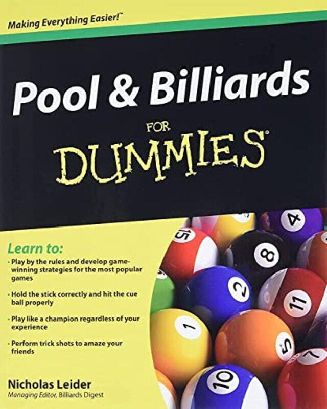 

Pool and Billiards For Dummies by Ciaran Mc Mahon-Paperback