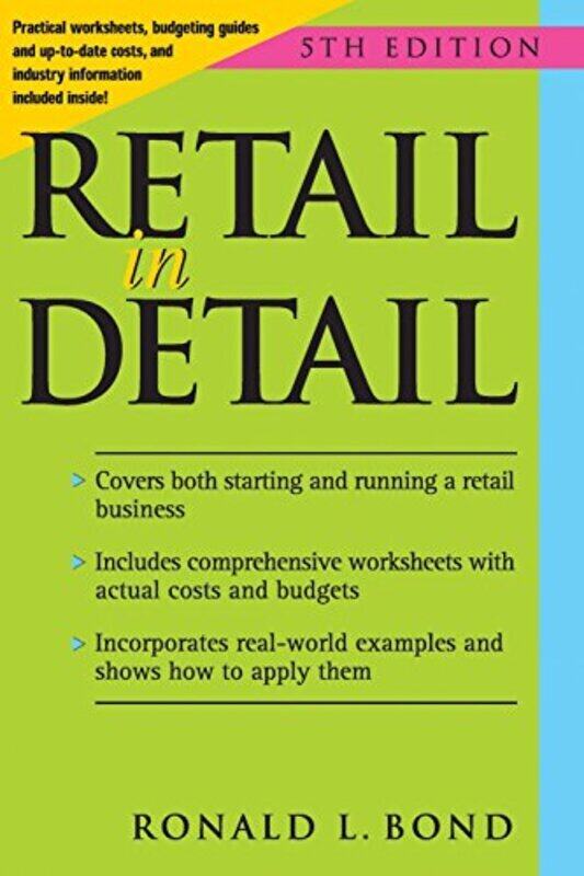 

Retail In Detail Bond, Ronald Paperback