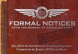 Formal Notices: 50 Fill-in-the Blank Correspondences for Everyday Occasions (Gift), Paperback Book, By: Magnetism Studios