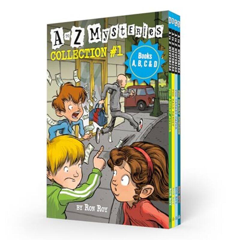

A to Z Mysteries Boxed Set Collection 1 Books A B C and D by Ron RoyJohn Steven Gurney-Paperback