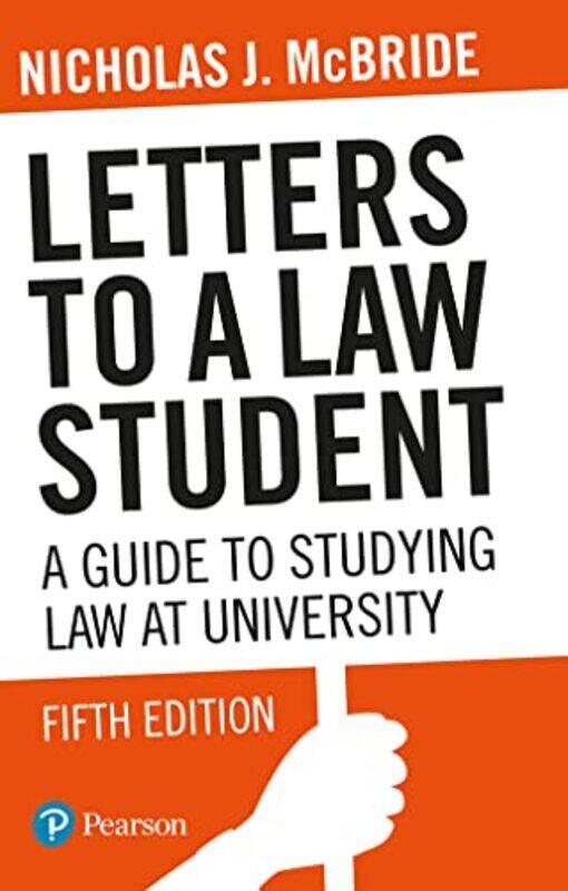 

Letters to a Law Student Paperback by McBride, Nicholas