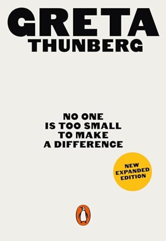 No One Is Too Small To Make A Difference By Thunberg, Greta -Paperback