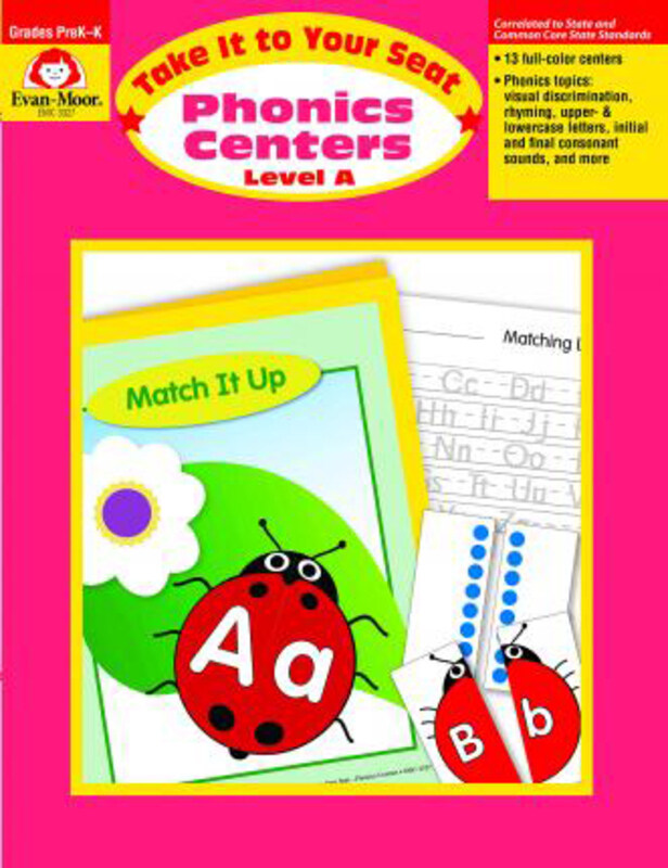 

Phonics Centers Level A: EMC 3327, Paperback Book, By: Evan-Moor Educational Publishers