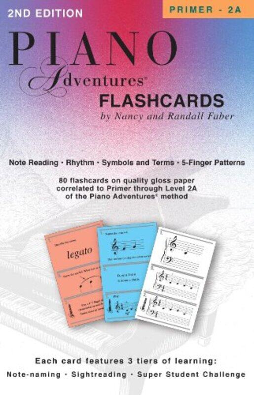 

Piano Adventures Flashcards Inabox For Primer 2A By Faber, Nancy - Faber, Randall -Paperback