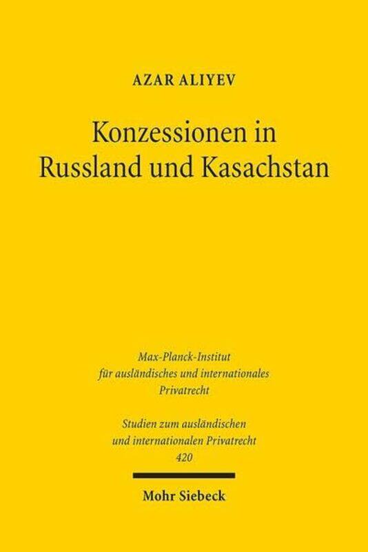 

Konzessionen in Russland und Kasachstan by Azar Aliyev-Paperback