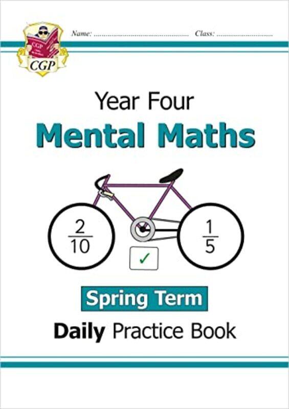 

Ks2 Mental Maths Year 4 Daily Practice Book Spring Term by CGP Books - CGP Books -Paperback