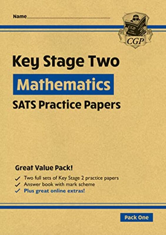KS2 Maths SATS Practice Papers: Pack 1 - for the 2024 tests (with free Online Extras),Paperback by CGP Books - CGP Books