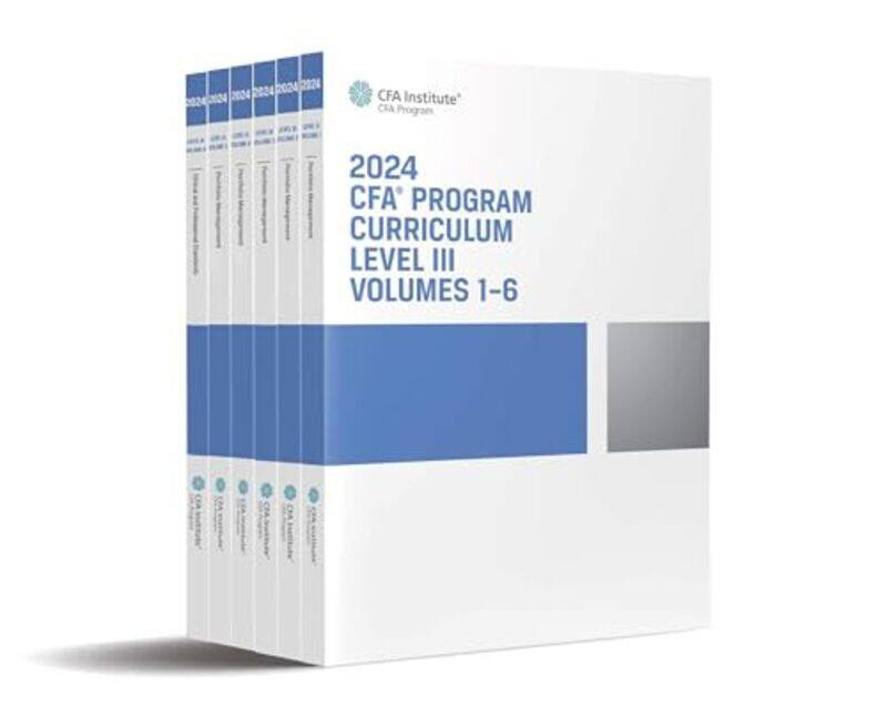 

2024 Cfa Program Curriculum Level Iii Box Set By Cfa Institute Paperback