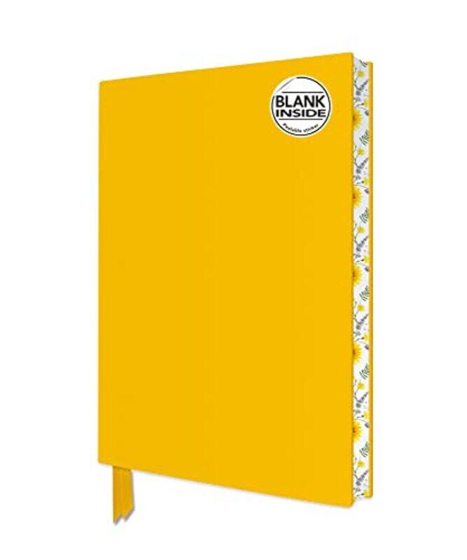 

Sunny Yellow Blank Artisan Notebook by Flame Tree Studio - Paperback