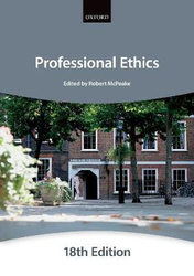Professional Ethics, Paperback Book, By: The City Law School
