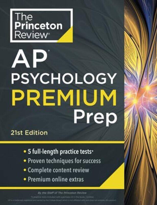 

Princeton Review AP Psychology Premium Prep 2024 by The Princeton Review Paperback
