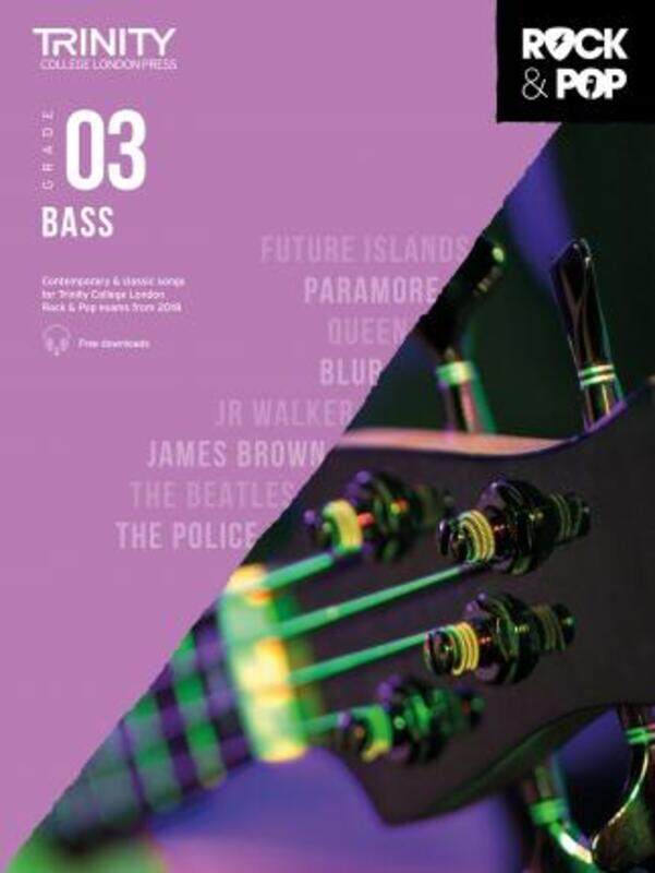 

Trinity College London Rock & Pop 2018 Bass Grade 3.paperback,By :Trinity College London