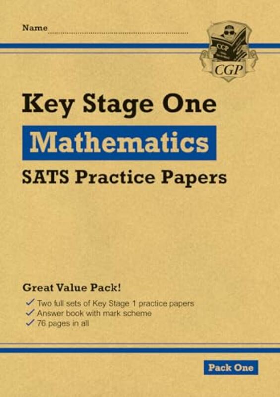 Ks1 Maths Sats Practice Papers Pack 1 For End Of Year Assessments by CGP Books - CGP Books-Paperback