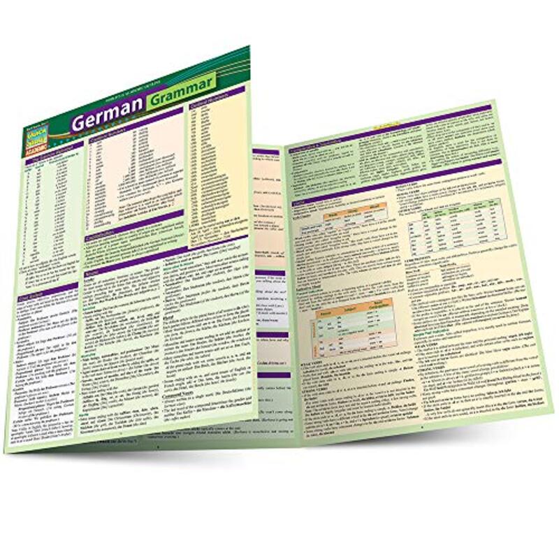 German Grammar: QuickStudy Laminated Reference Guide , Paperback by BarCharts, Inc.