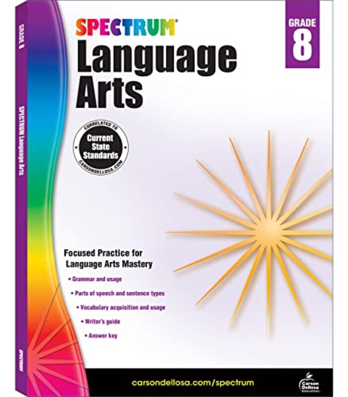 Spectrum Language Arts Grade 8 By Spectrum Paperback