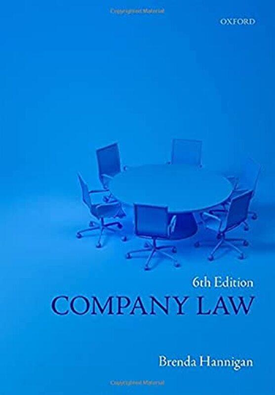 

Company Law by Brenda Professor of Corporate Law, University of Southampton Hannigan-Paperback