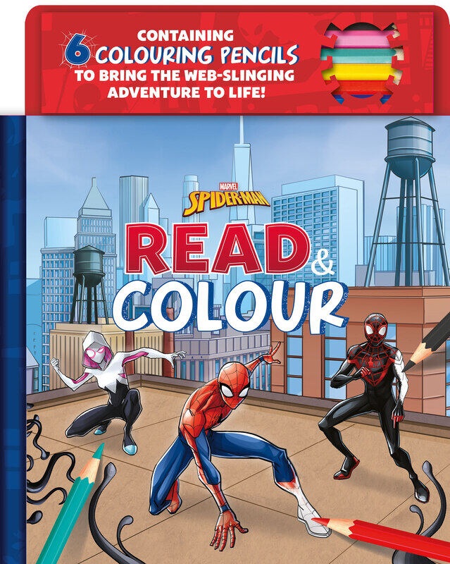 

Marvel Spider-Man: Read & Colour, Hardcover Book, By: Sin Autor