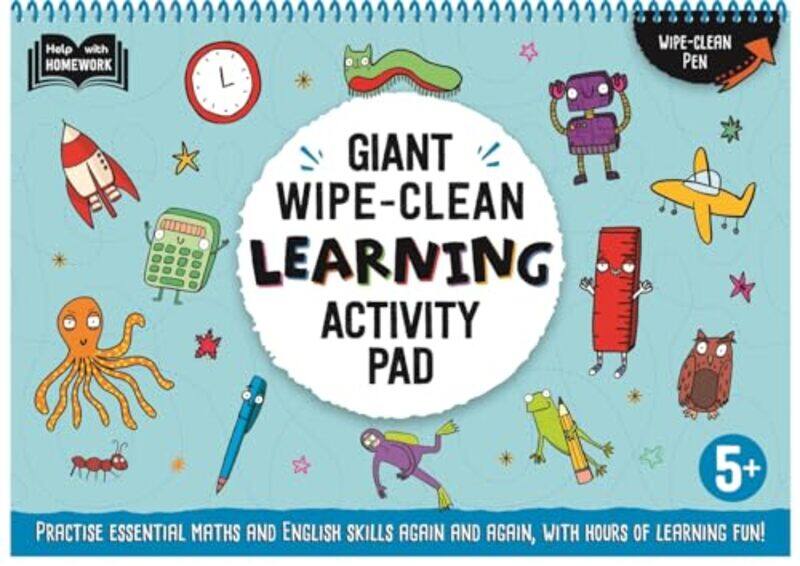 

5+ Giant Wipe-Clean Learning Activity Pad by Autumn Publishing -Paperback