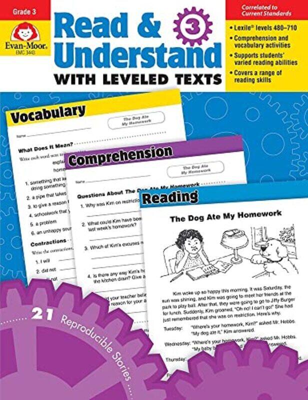 

Read & Understand With Leveled Texts Grade 3 By Jill Norris Paperback