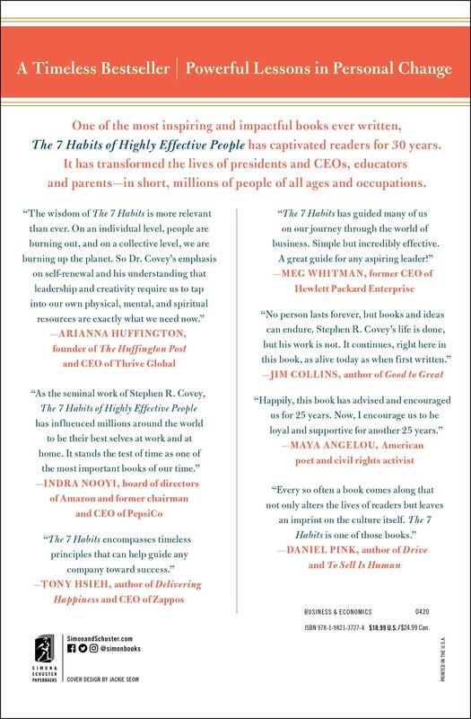 The 7 Habits of Highly Effective People: Revised and Updated: Powerful Lessons in Personal Change, Paperback Book, By: Stephen R Covey