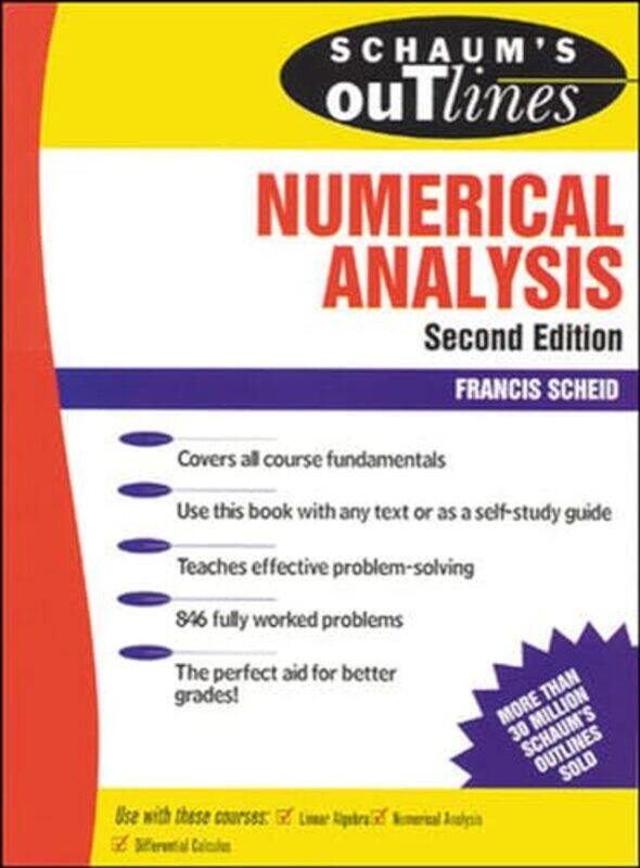 

Schaums Outline of Numerical Analysis by Francis Scheid-Paperback