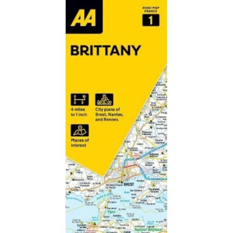 

AA Road Map Brittany by -Other Book Format