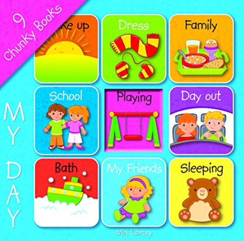 

My day (Board book with 9 books), Board book, By: Yoyo Books