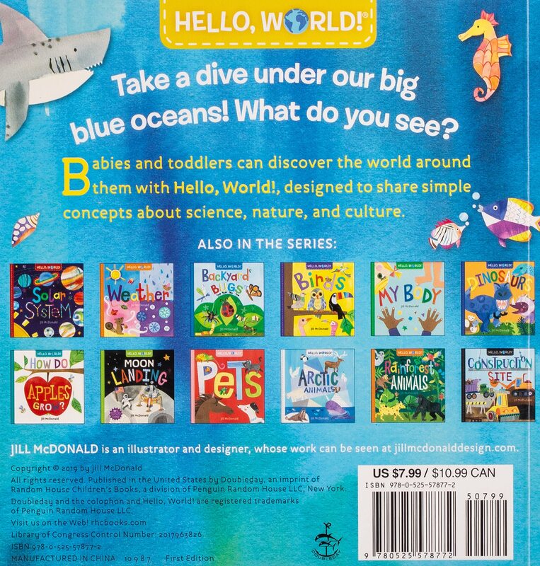 Hello, World! Ocean Life, Board Book, By: Jill McDonald