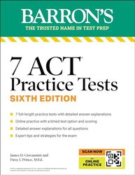 7 Act Practice Tests Sixth Edition By Patsy J. Prince -Paperback