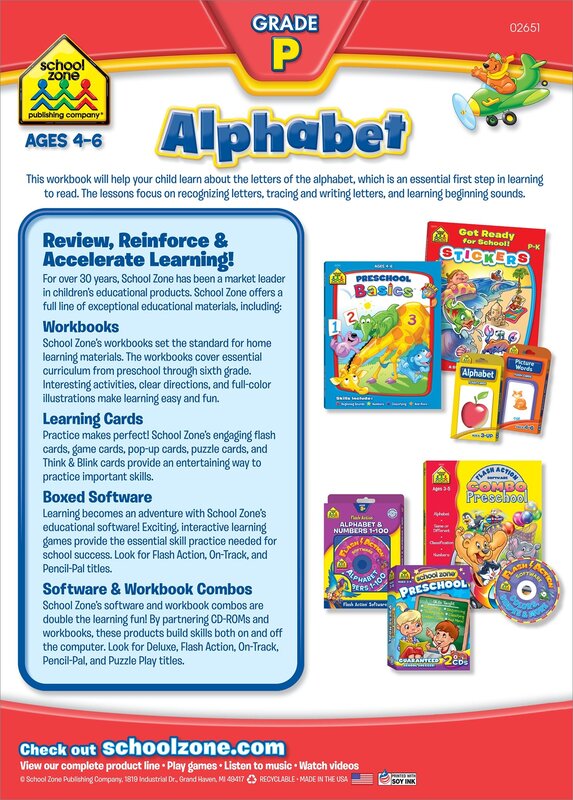Alphabet Super Deluxe Workbook, Paperback Book, By: School Zone