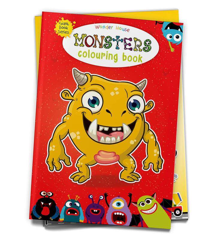 

Monster Colouring Book (Giant Book Series): Jumbo Sized, Paperback Book, By: Wonder House Books