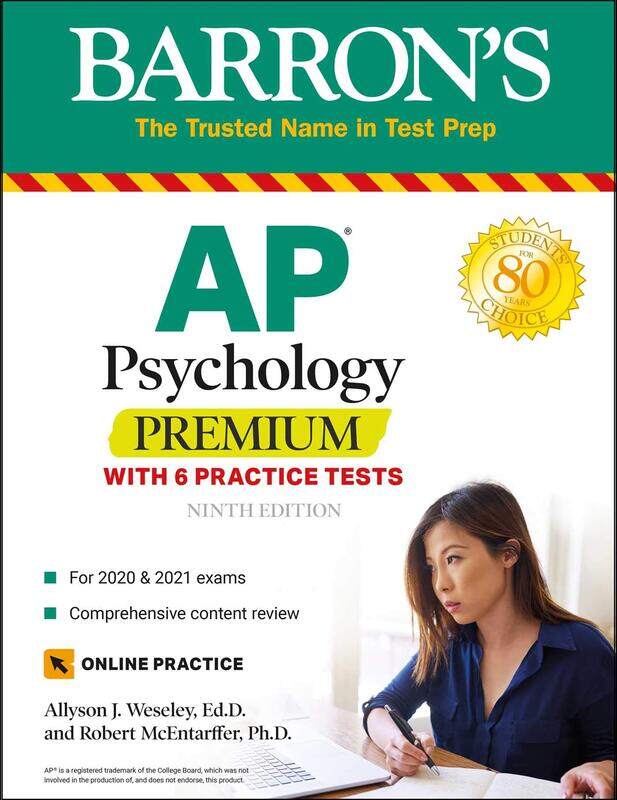 

AP Psychology Premium: With 6 Practice Tests, Paperback Book, By: Allyson J Weseley - Robert McEntarffer