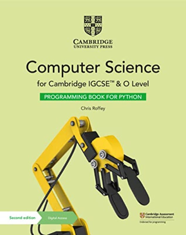 Cambridge Igcse Tm And O Level Computer Science Programming Book For Python With Digital Access 2 By Chris Roffey Paperback