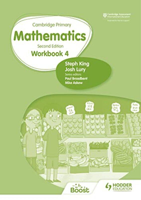 

Cambridge Primary Mathematics Workbook 4 Second Edition By Josh Lury Paperback