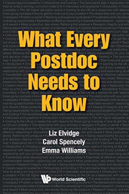 

What Every Postdoc Needs To Know by AACVPR-Paperback