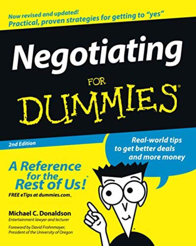 

Negotiating For Dummies by Michael C Donaldson-Paperback