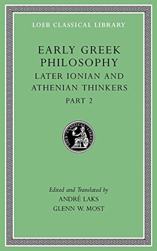 

Early Greek Philosophy Volume VII -Hardcover