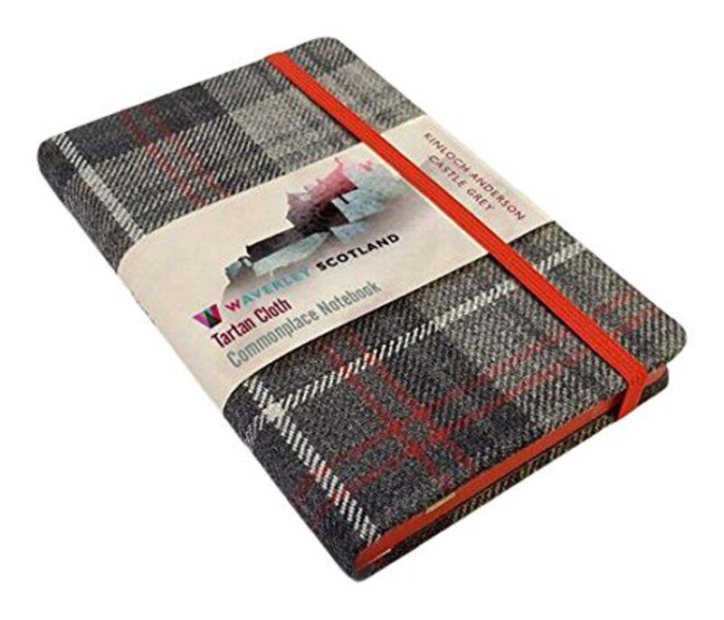 

Waverley ST M Castle Grey Pocket Genuine Tartan Cloth Commonplace Notebook by Tim Vine-Hardcover