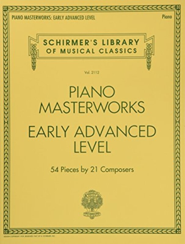 Piano Masterworks - Early Advanced Level: 54 Pieces by 21 Composers , Paperback by Hal Leonard Publishing Corporation