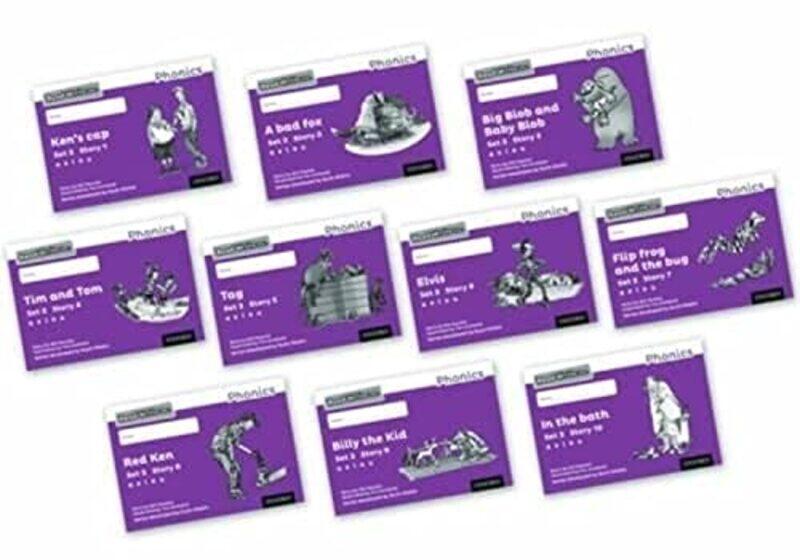

Read Write Inc Phonics Purple Set 2 Core Black & White Storybooks Mixed Pack of 10 by Dr Rick Quinn-Paperback