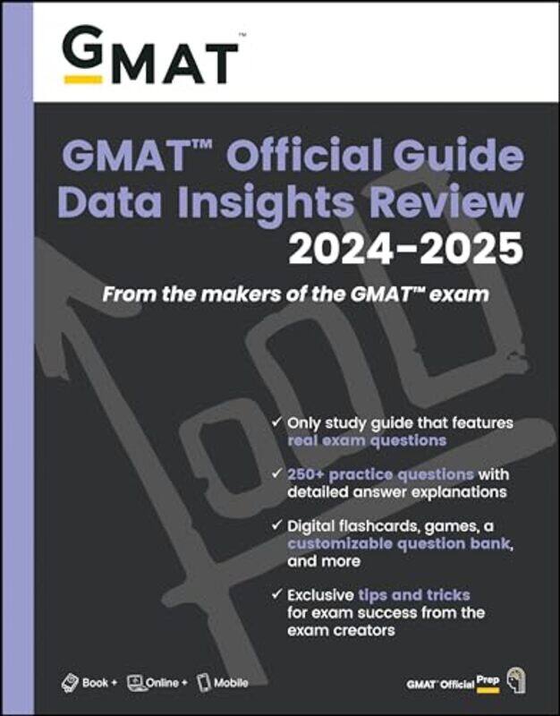 

Gmat Official Guide Data Insights Review 20242025 Book + Online Question Bank By Gmac (Graduate Management Admission Council) -Paperback